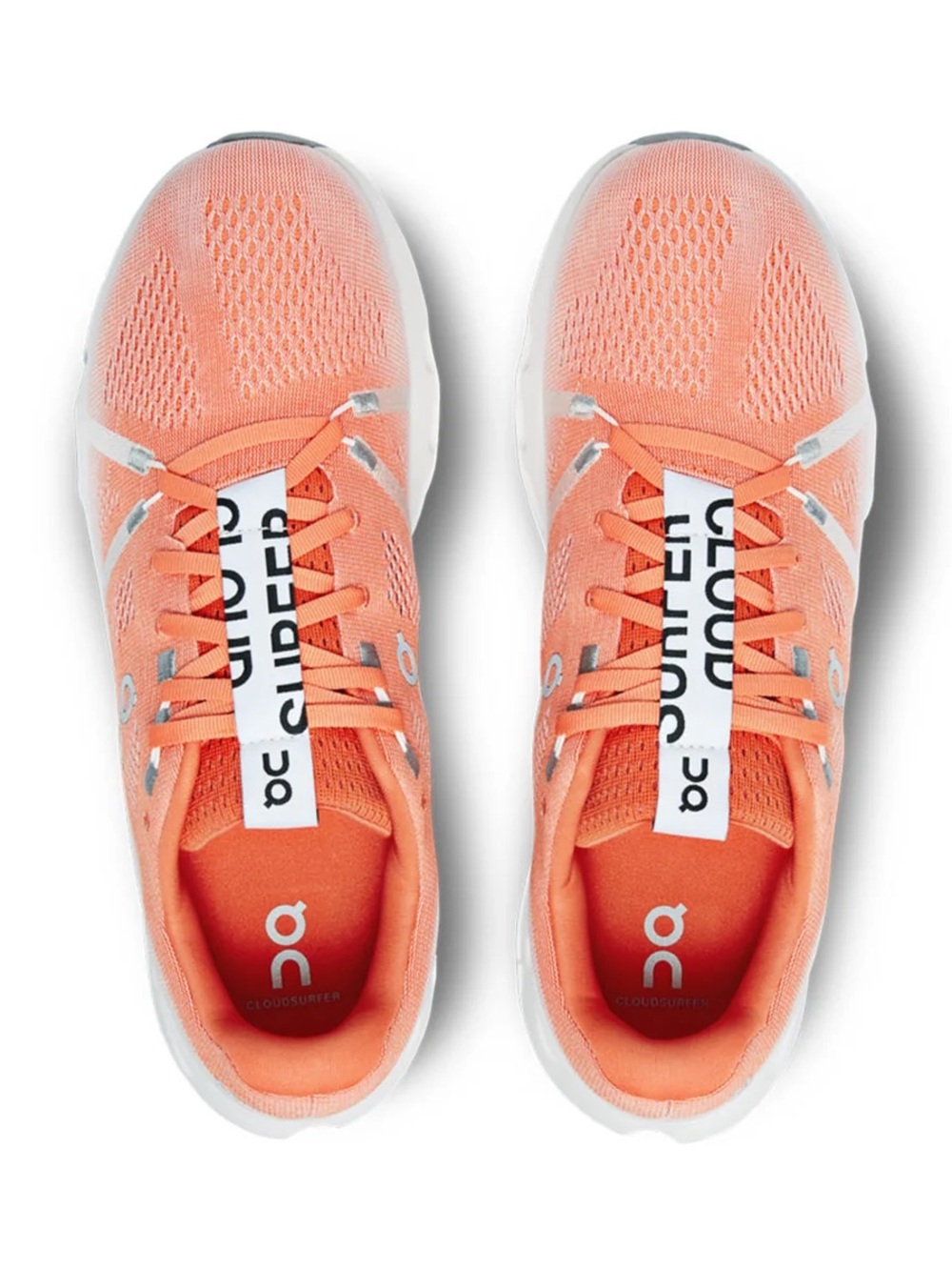 On Running Men’s Cloudsurfer Running Shoes - Coral Orange & White Size 12